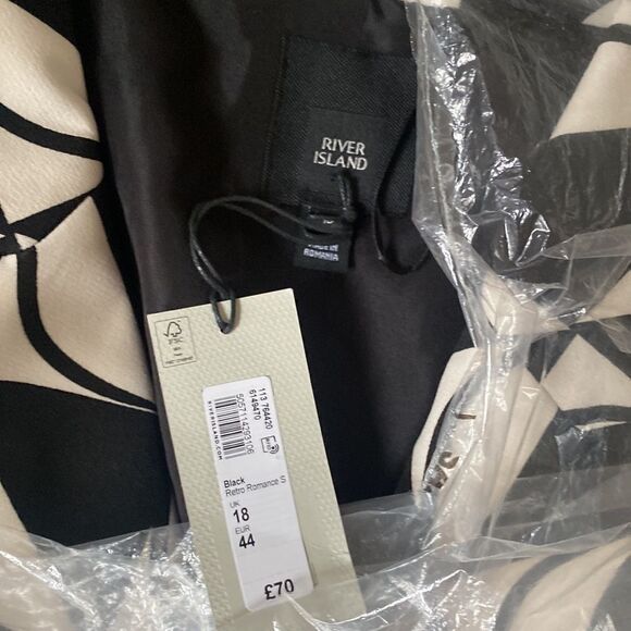 River Island Structured Double Breasted Blazer 14 NWT and in packaging - Picture 7 of 8